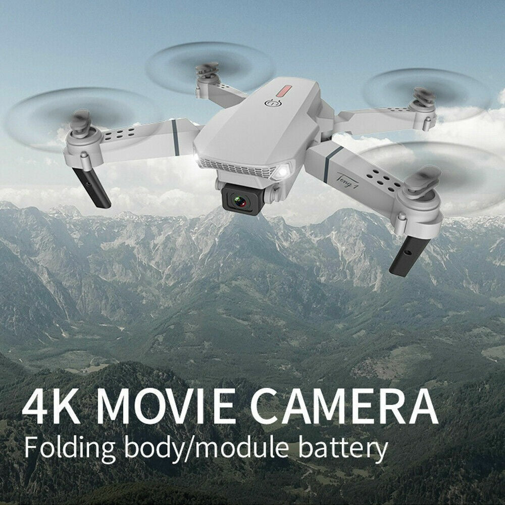4K HD Drone X Pro Selfie Camera WIFI FPV Foldable RC Quadcopter 3 Batteries