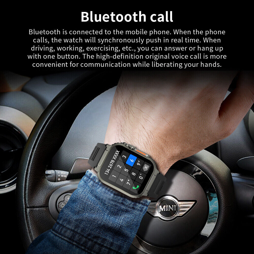 Smart Watch Blood Pressure Heart Rate Fitness Tracker Men Women Sports Watches
