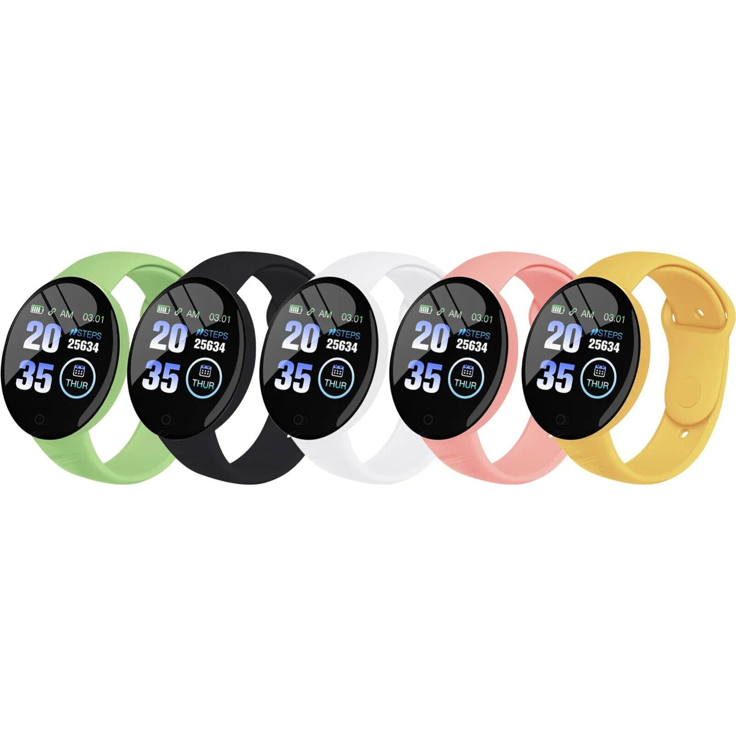 Smart Watch Heart Rate Blood Pressure Fitness Tracker for Men Women Android IOS