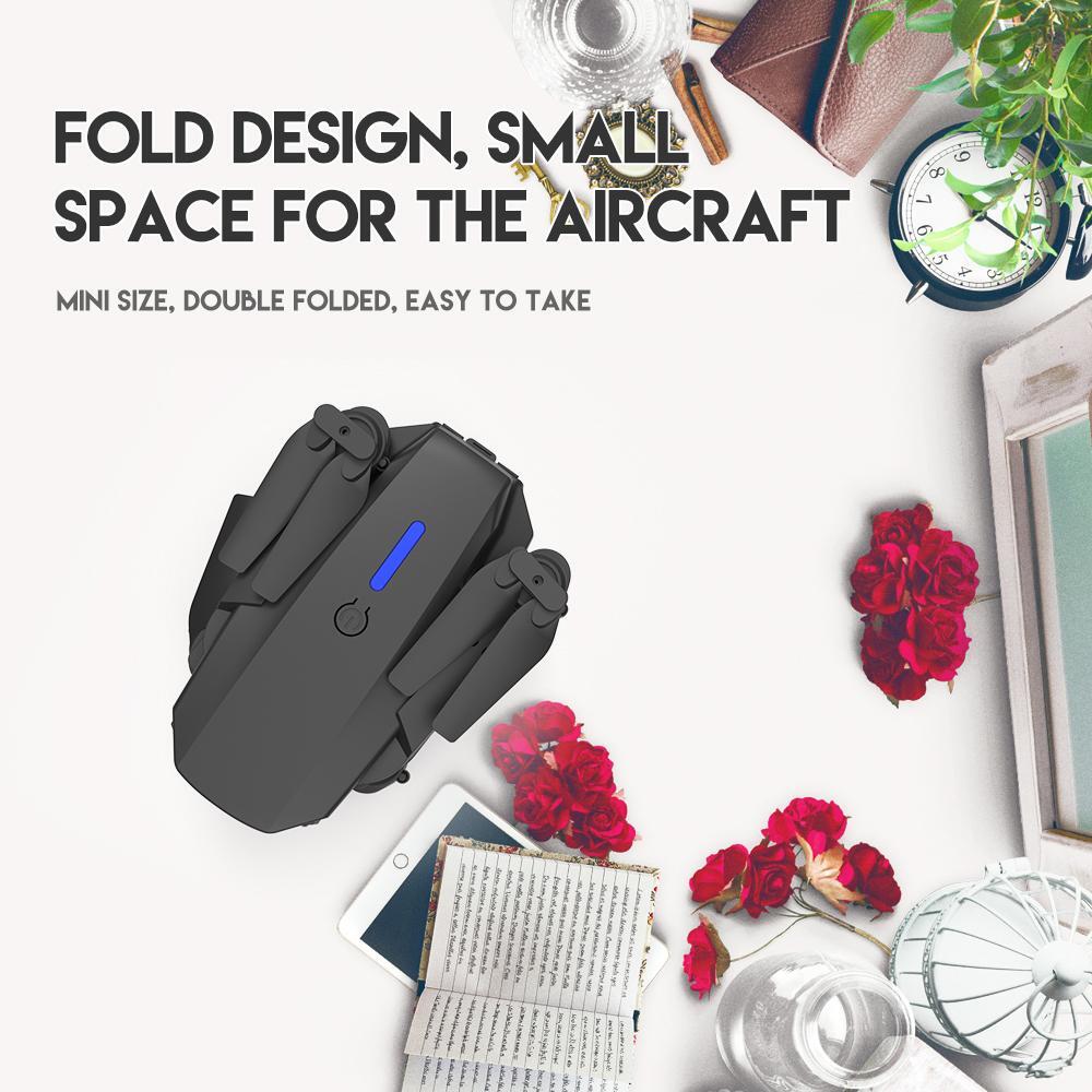 4K Drone with HD Dual Camera Drones WiFi FPV Foldable RC Quadcopter 3 Batteries