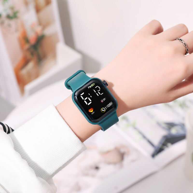 Digital Watch Waterproof Kids Watch For Children Boys Girls LED Wrist Watch~UK
