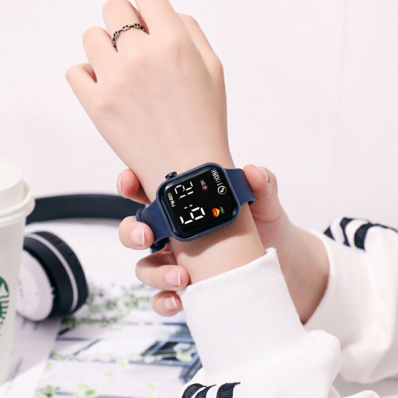 Digital Watch Waterproof Kids Watch For Children Boys Girls LED Wrist Watch~UK