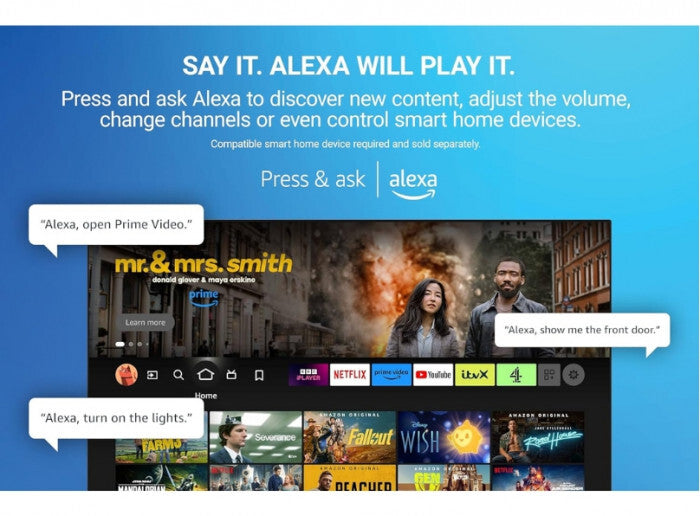 Finlux 50" Inch 4K LED Ultra HD HDR Smart Fire TV  With Freeview Play - 50MU24F