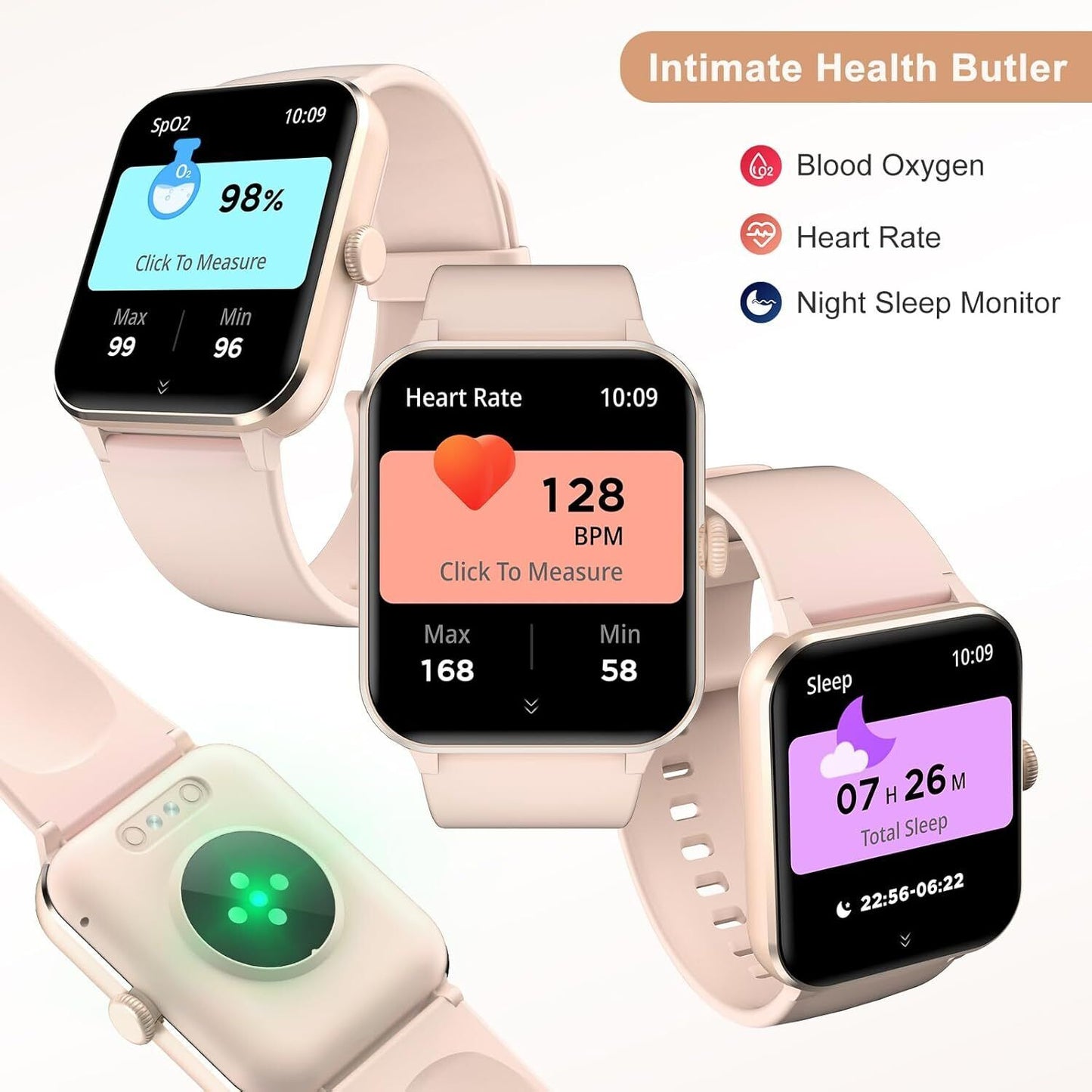 Smart Watch Men Women Fitness Tracker Blood Pressure Heart Rate Sport Watches UK