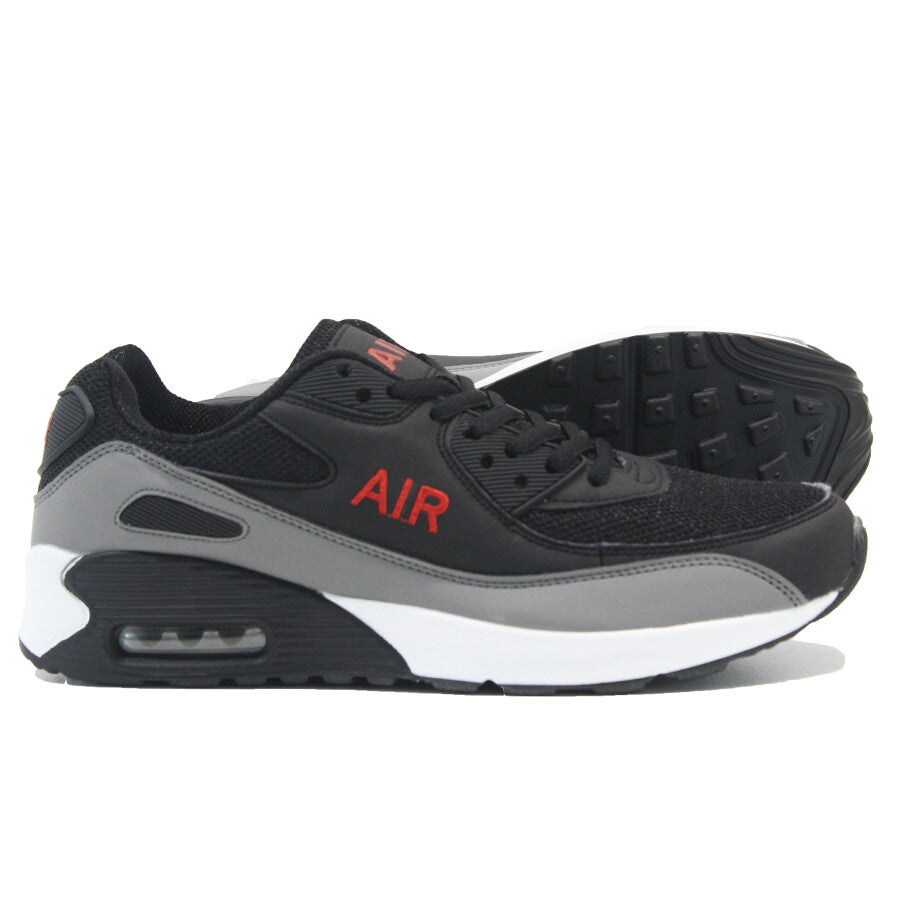 MENS SHOCK ABSORBING RUNNING TRAINERS CASUAL LACE GYM WALKING SPORTS SHOES SIZE