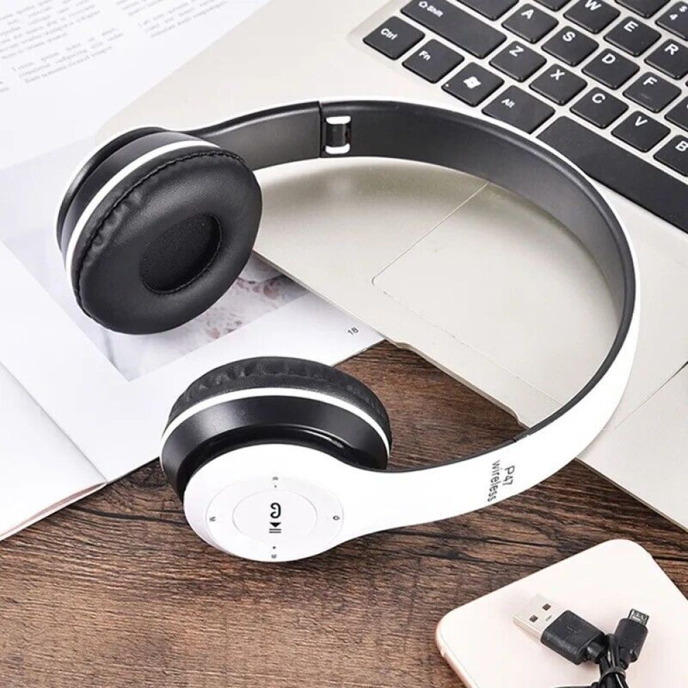 Wireless Bluetooth Headphones with Noise Cancelling Over-Ear Earphones 5.1 NEW*