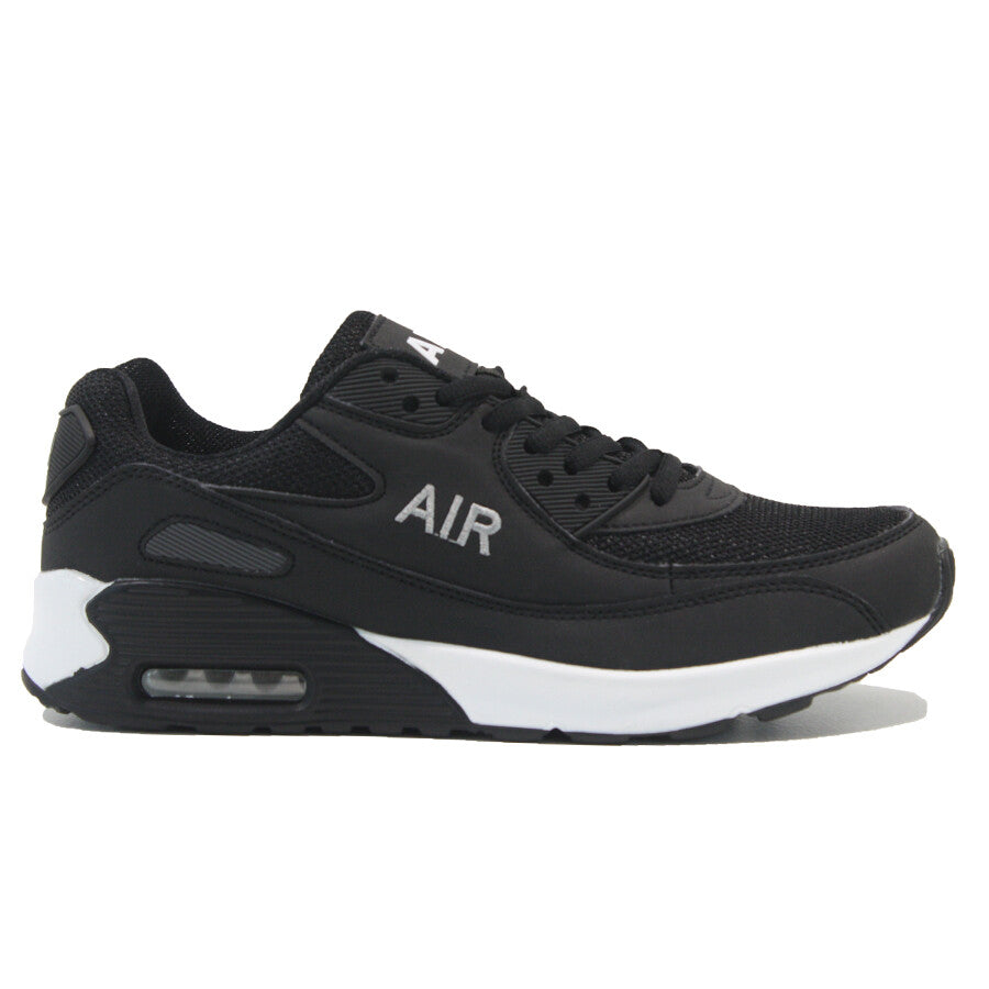 MENS SHOCK ABSORBING RUNNING TRAINERS CASUAL LACE GYM WALKING SPORTS SHOES SIZE