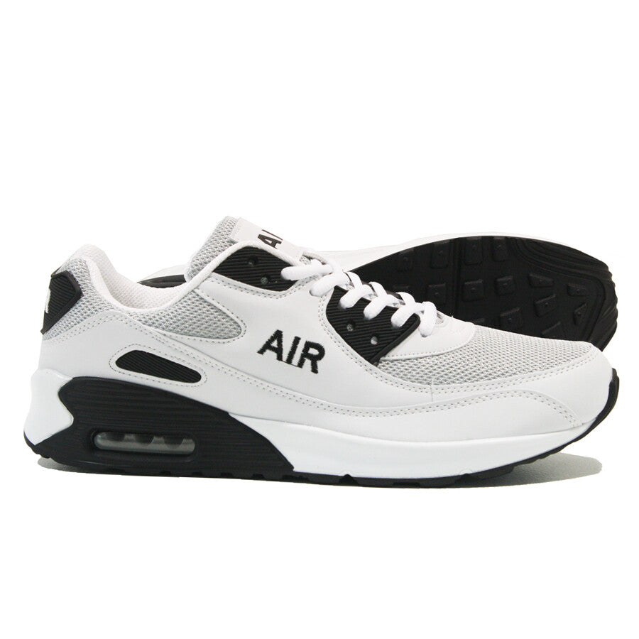 MENS SHOCK ABSORBING RUNNING TRAINERS CASUAL LACE GYM WALKING SPORTS SHOES SIZE
