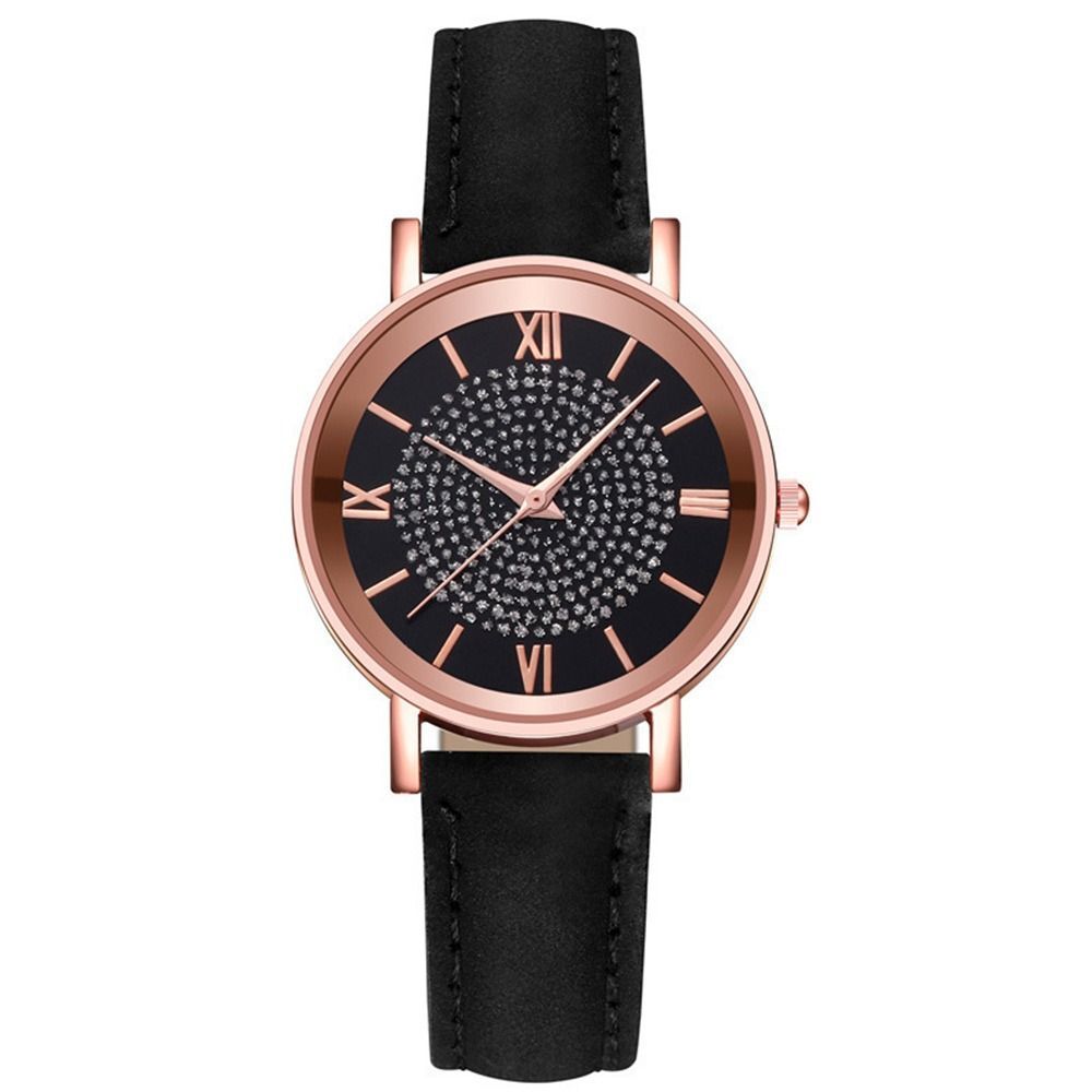 Waterproof Round Dial Wristwatch Casual Exquisite Ladies Watch Quartz Watch