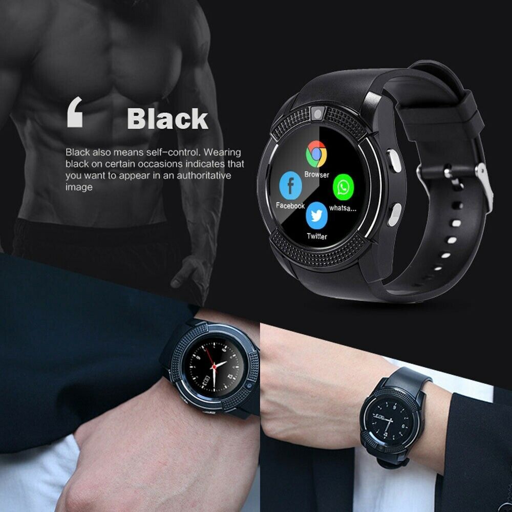 Smart Watch Fitness Tracker Music Player MP3 Wechat Men Women Sport Watches UK
