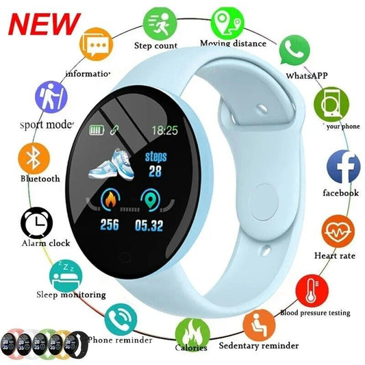 Smart Watch Heart Rate Blood Pressure Fitness Tracker for Men Women Android IOS