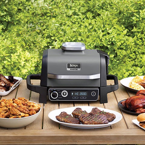 Ninja Woodfire Electric Outdoor BBQ Grill & Smoker [OG701UK]