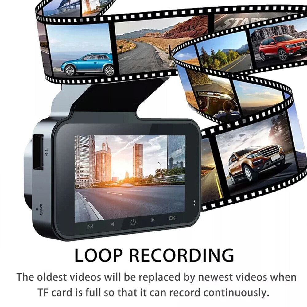 Car Camera Recorder WIFI Dual Front and Rear HD 1080P Dash Cam Night Vision NEW
