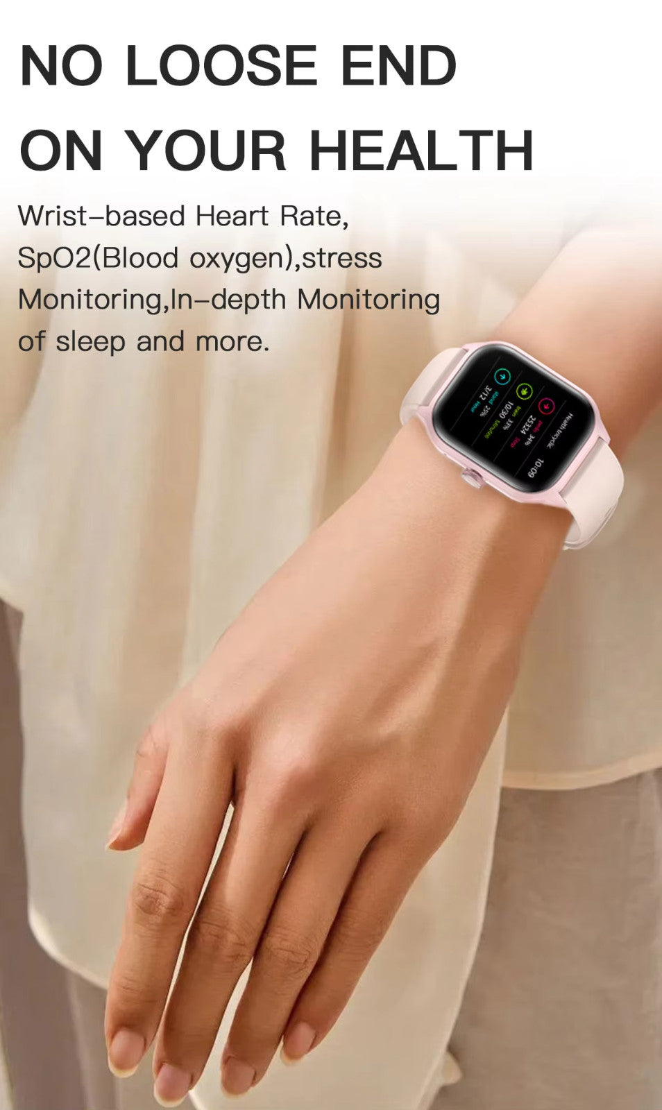Smart Watch Men Women Fitness Tracker Blood Pressure Heart Rate Sport Watches