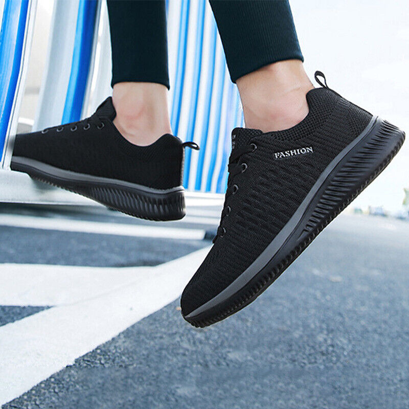 UK Mens Running Trainers Sport Sneakers Walking Shoes Casual Sports Shoes Gym
