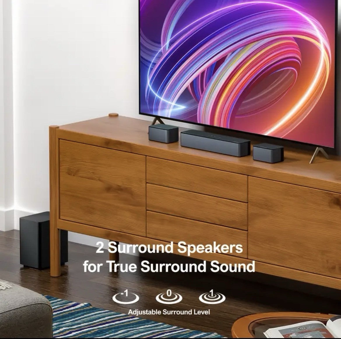 5.1 DOLBY ATMOS Soundbar WITH Subwoofer, 320W, 3D Surround Sound And Bass Boost