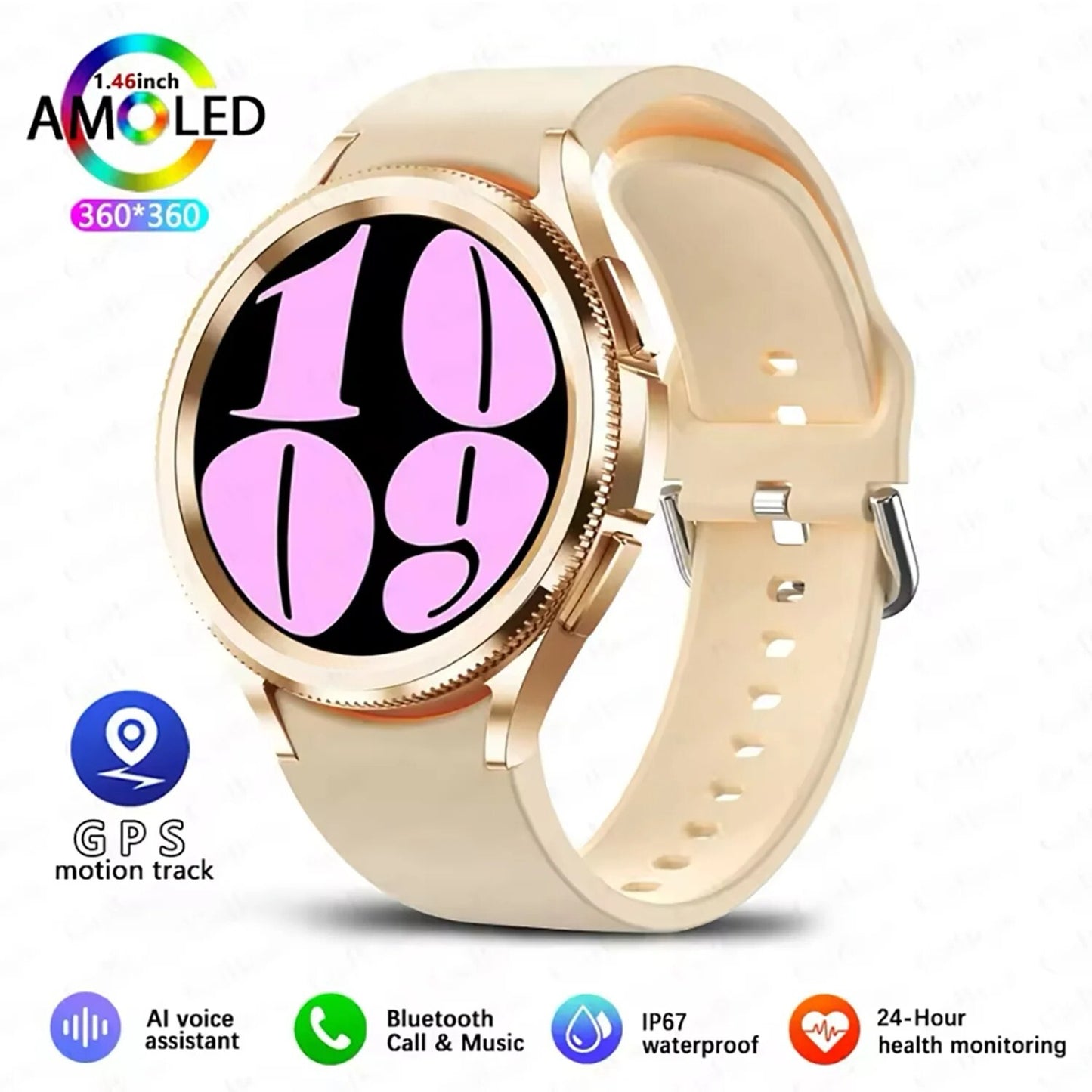 Smartwatch For Samsung Galaxy 6 Men Women Gps Sports Best Quality