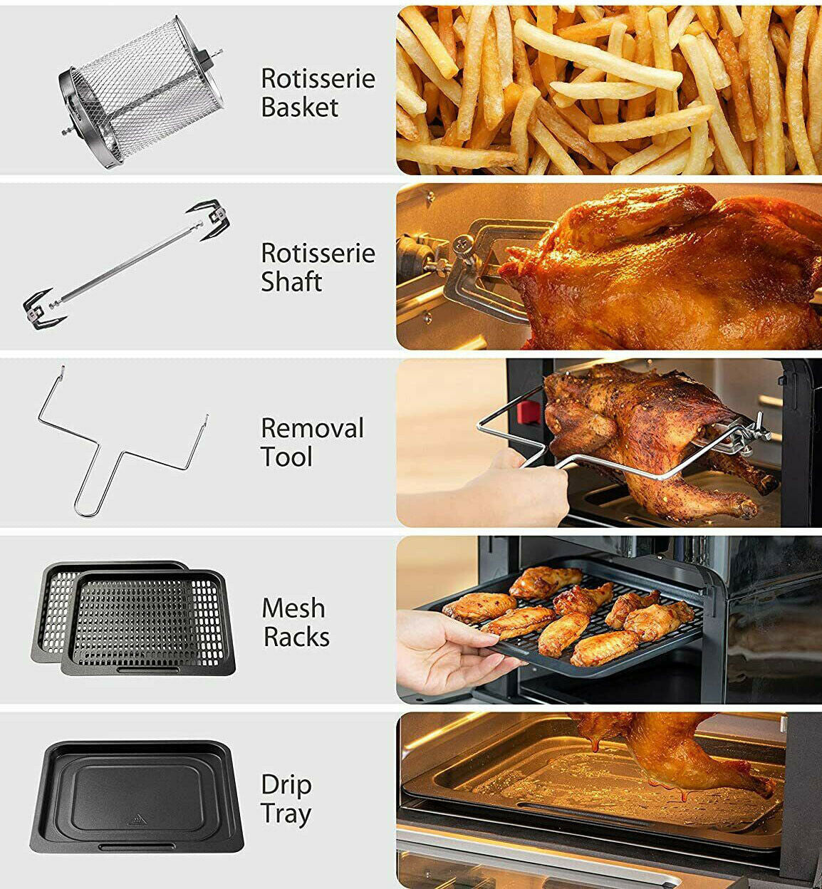 UTEN XXL Air Fryer Low Fat Healthy Roast Oven Cooker Oil Free Frying Chips 1500W