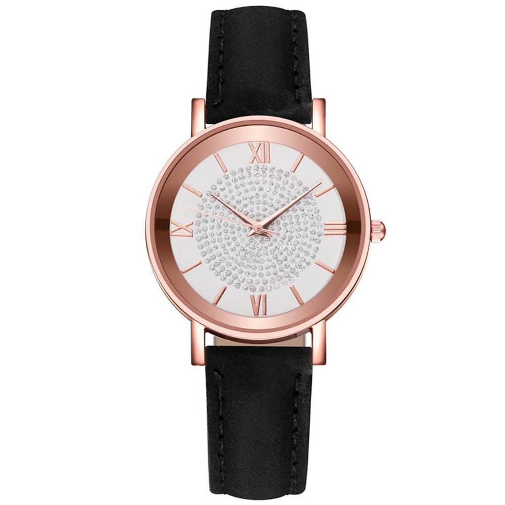 Waterproof Round Dial Wristwatch Casual Exquisite Ladies Watch Quartz Watch