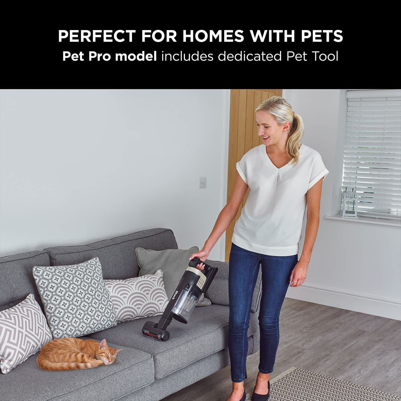 Shark Stratos Cordless Stick Vacuum, Pet - Refurbished [IZ400UKT] 1 Battery