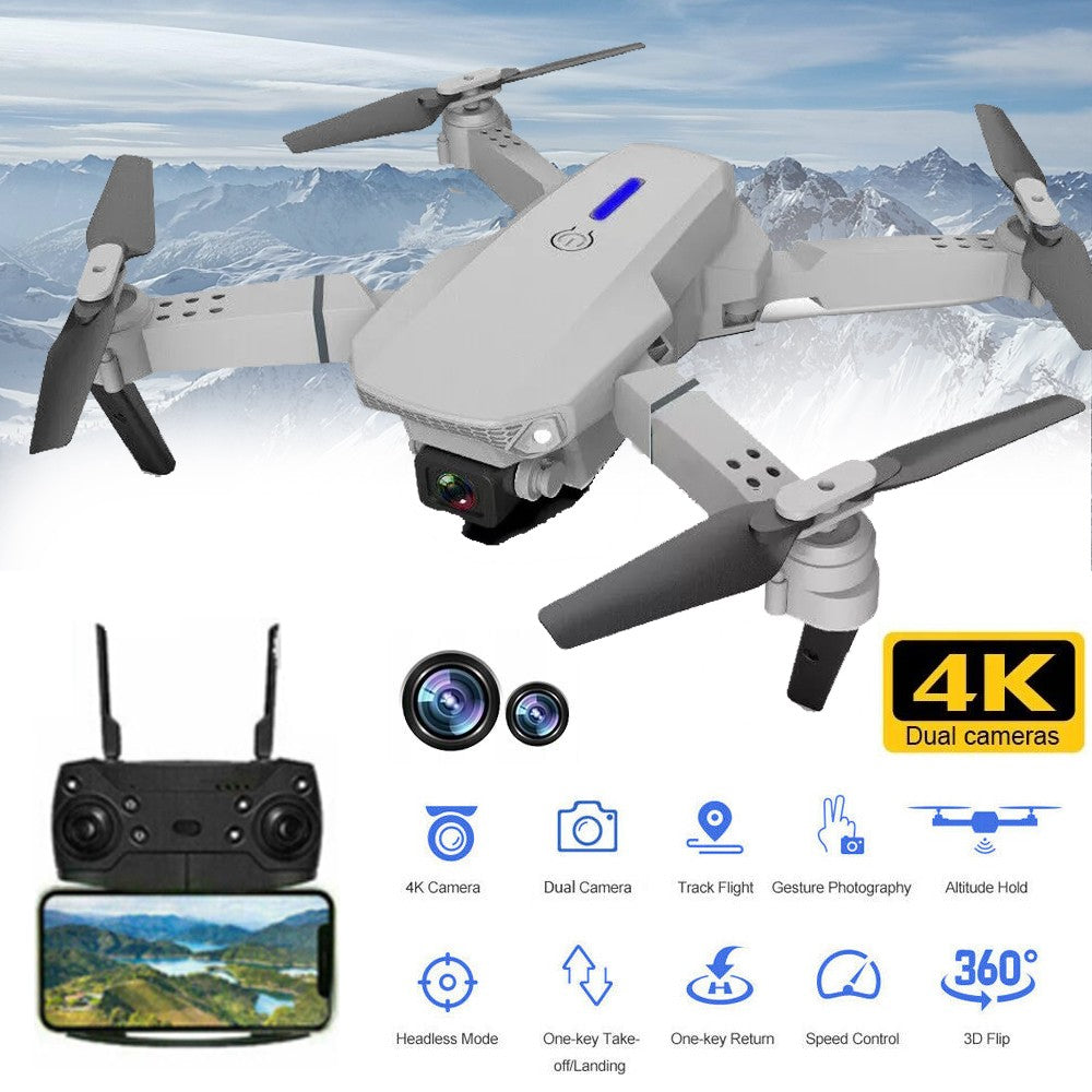 4K HD Drone X Pro Selfie Camera WIFI FPV Foldable RC Quadcopter 3 Batteries