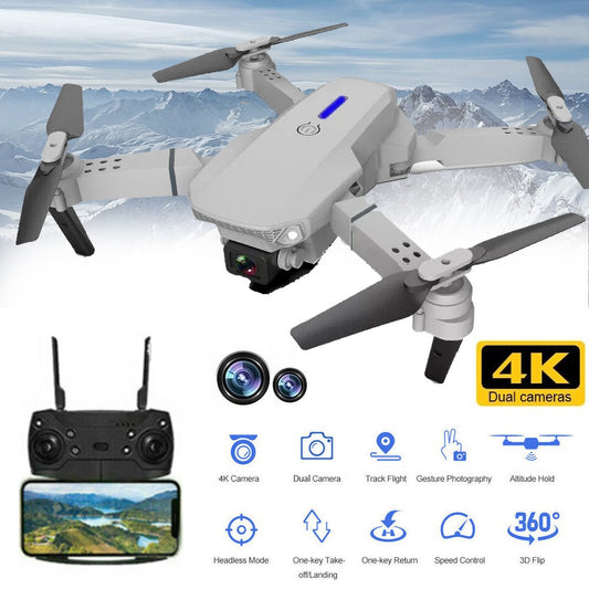 4K HD Drone X Pro Selfie Camera WIFI FPV Foldable RC Quadcopter 3 Batteries