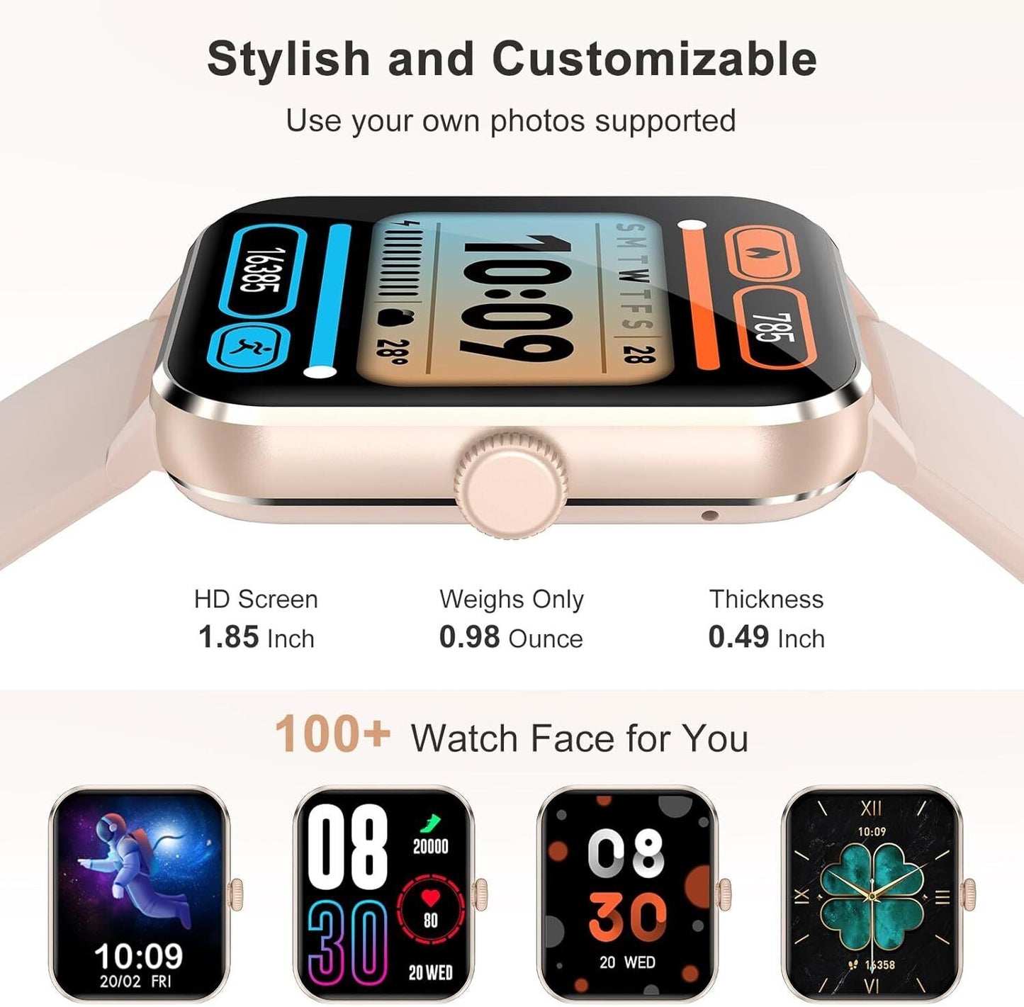 Smart Watch Men Women Fitness Tracker Blood Pressure Heart Rate Sport Watches UK