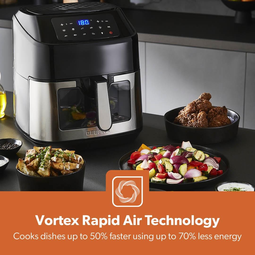 Air Fryer 9.2L Digital Cooker Fat Oil Free Frying Toaster Oven 60Min Timer 1800W