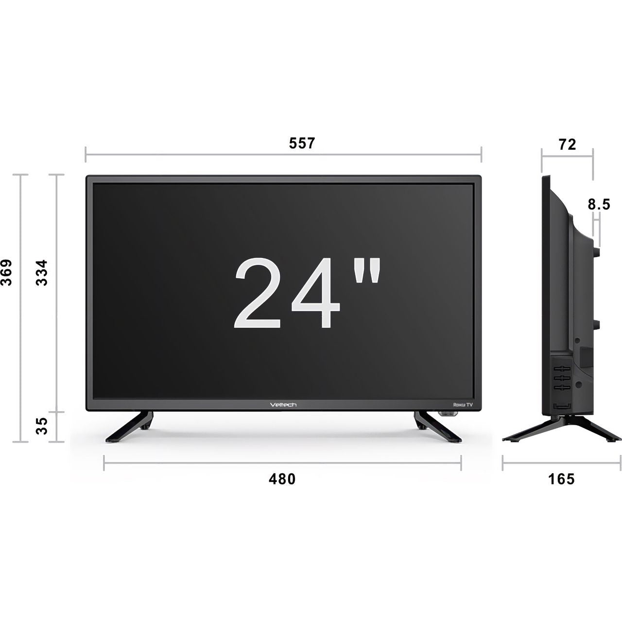 Veltech VR24HX230 24 Inch LED HD Smart TV WiFi