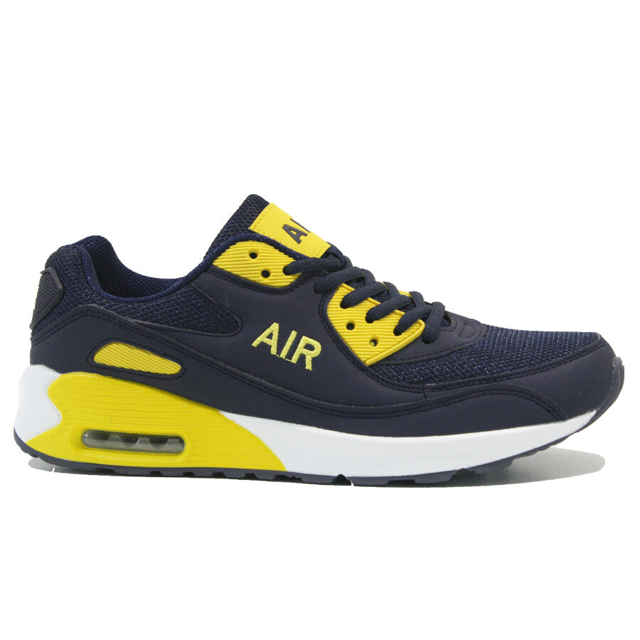 MENS SHOCK ABSORBING RUNNING TRAINERS CASUAL LACE GYM WALKING SPORTS SHOES SIZE