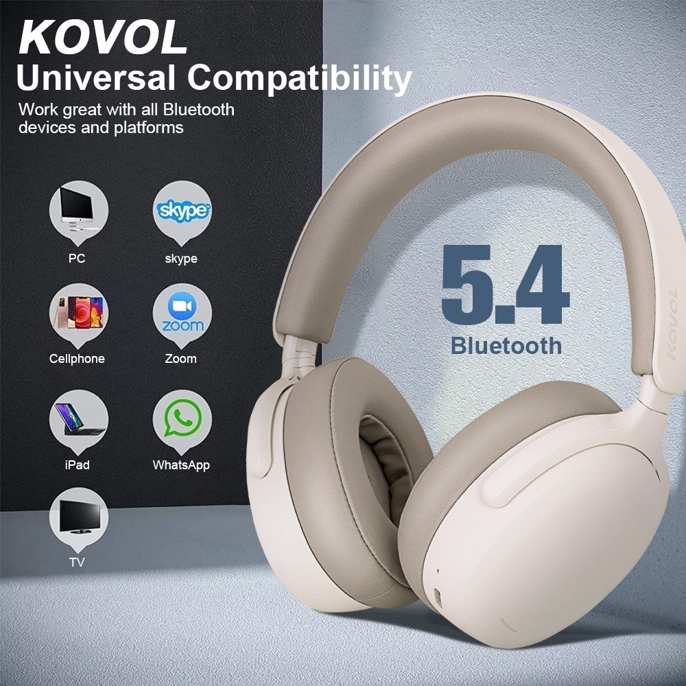 Wireless Bluetooth Headphones with Noise Cancelling Over-Ear Stereo Earphones UK