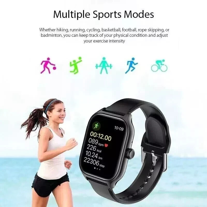 Smart Watch Men Women Fitness Tracker Blood Pressure Heart Rate Sport Watches Uk
