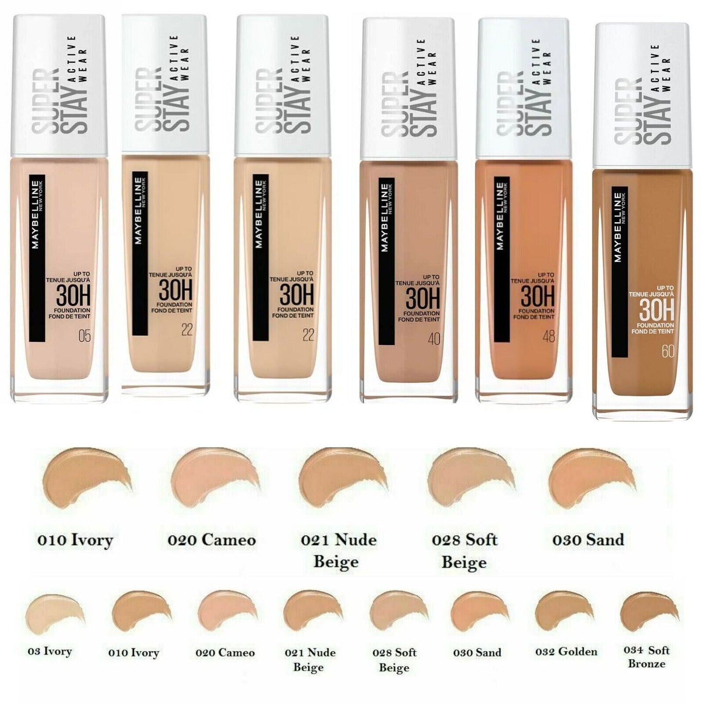 Maybelline SuperStay Active Wear Foundation 30H Long Lasting - Choose Your Shade