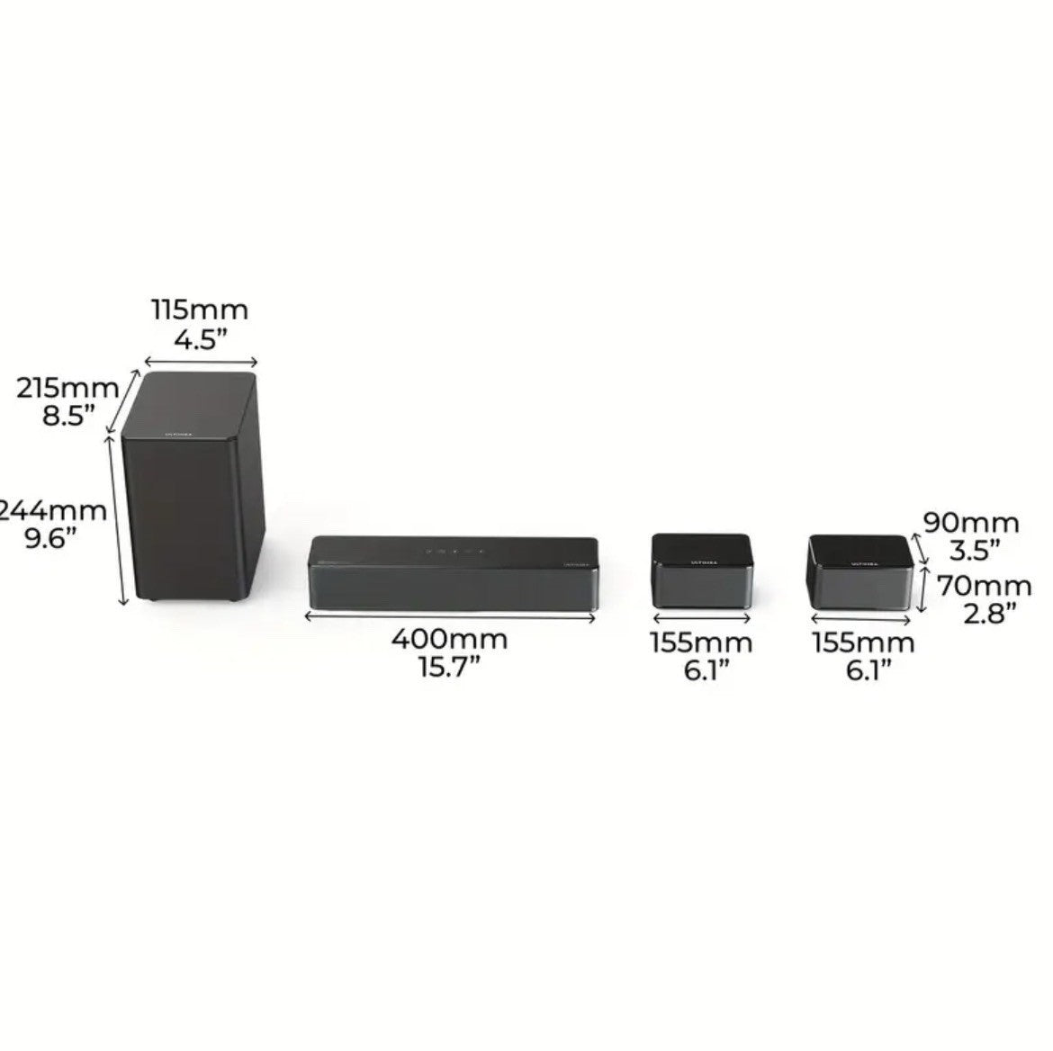 5.1 DOLBY ATMOS Soundbar WITH Subwoofer, 320W, 3D Surround Sound And Bass Boost