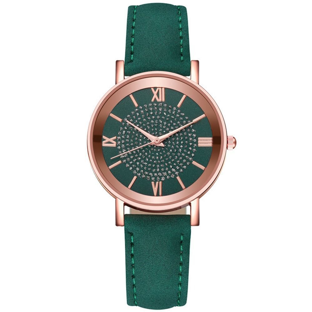 Waterproof Round Dial Wristwatch Casual Exquisite Ladies Watch Quartz Watch