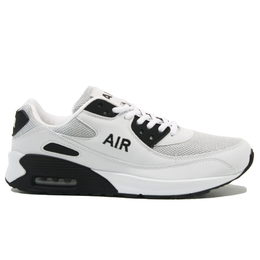 MENS SHOCK ABSORBING RUNNING TRAINERS CASUAL LACE GYM WALKING SPORTS SHOES SIZE