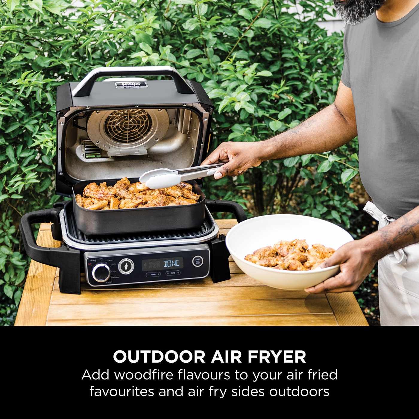 Ninja Woodfire Electric Outdoor BBQ Grill & Smoker [OG701UK]