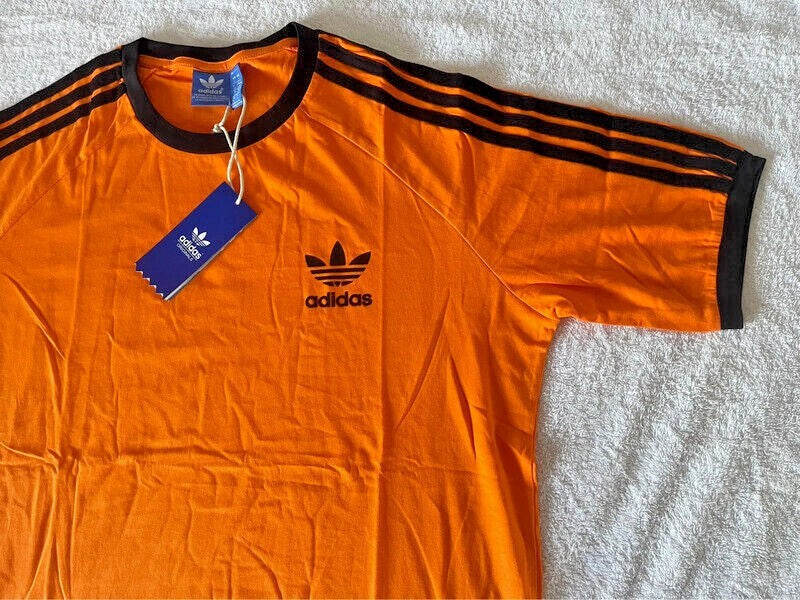 MEN'S ADIDAS  ORIGINALS TEE  SHORT SLEEVE CREW NECK THREE STRIPE  T-SHIRT L, XL