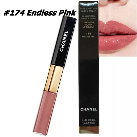 CHANEL Lip Colour LE ROUGE DUO ULTRA TENUE glossy lipstick- Endless Pink 174