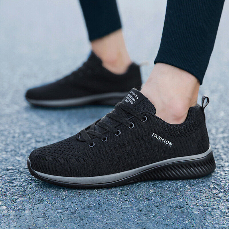 UK Mens Running Trainers Sport Sneakers Walking Shoes Casual Sports Shoes Gym