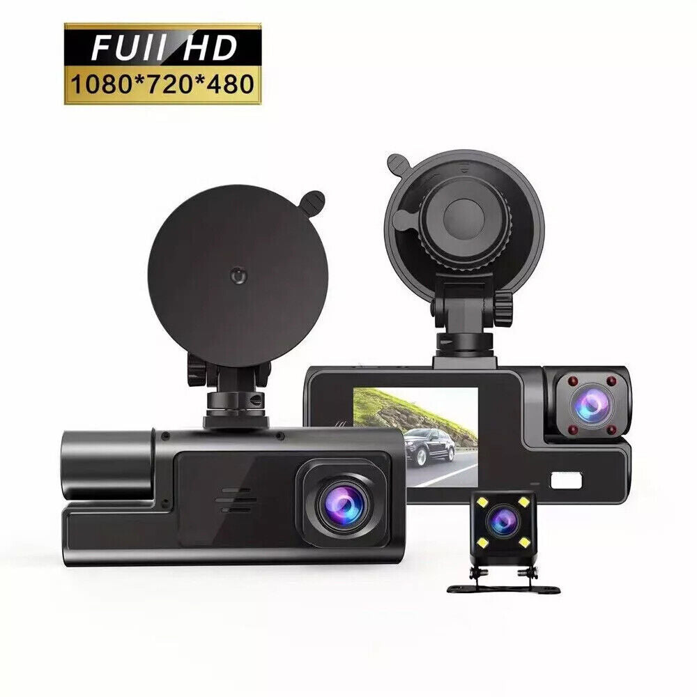 1080P Dual Lens Car Dash Cam Recorder G Sensor DVR Front and Rear Camera Video