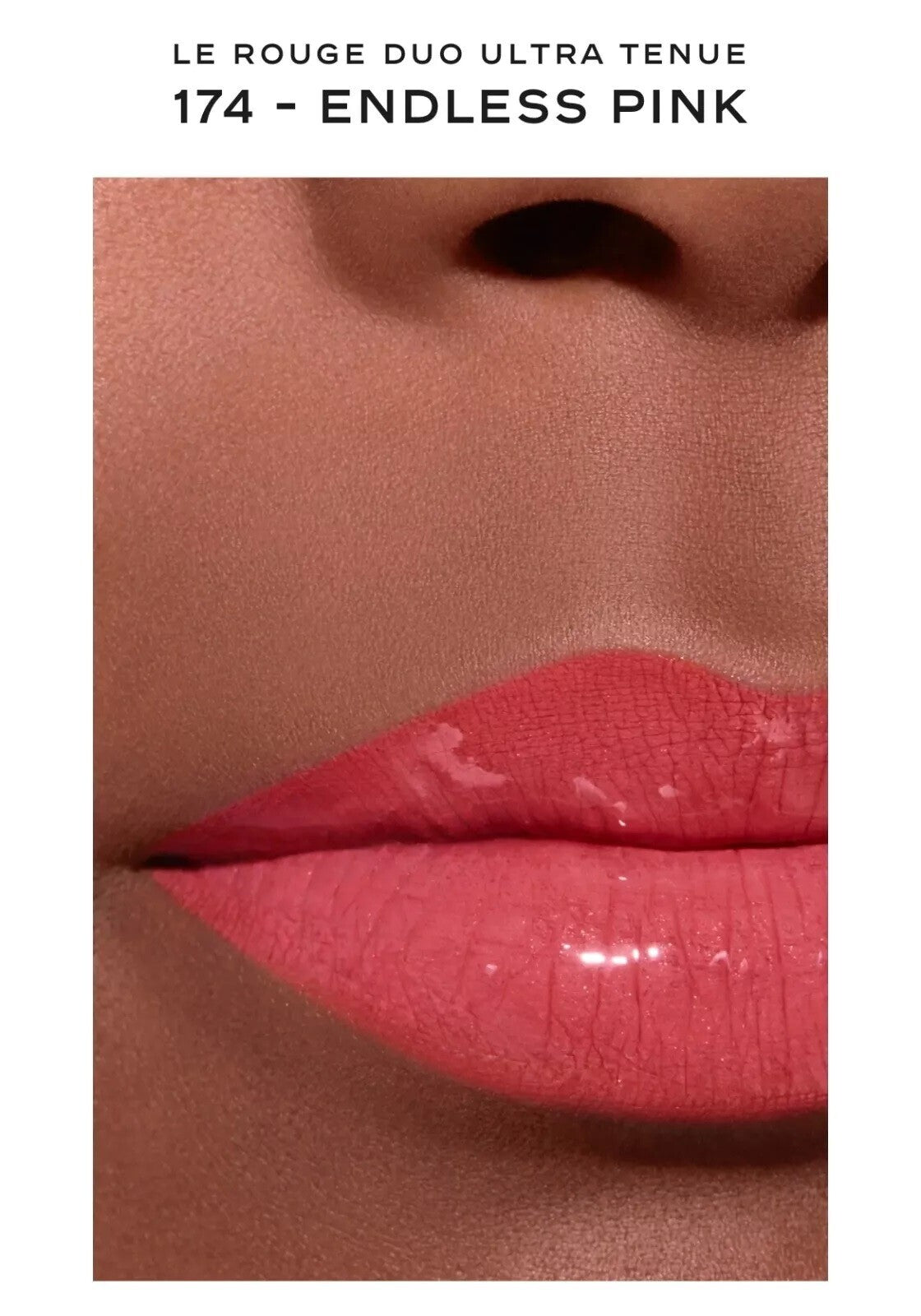 CHANEL Lip Colour LE ROUGE DUO ULTRA TENUE glossy lipstick- Endless Pink 174
