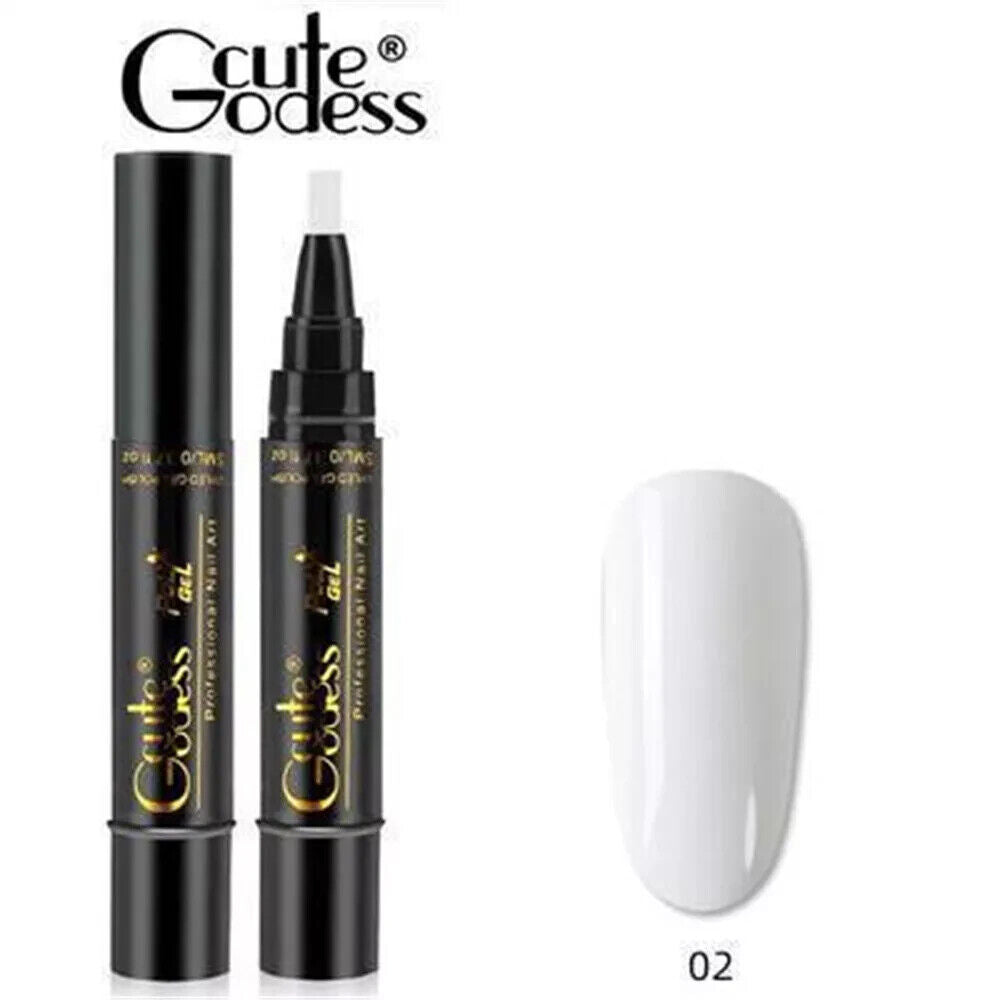 3 In 1 Gel Polish Nail Art Pen One Step Gel Varnish Base Coat Pencil Manicure