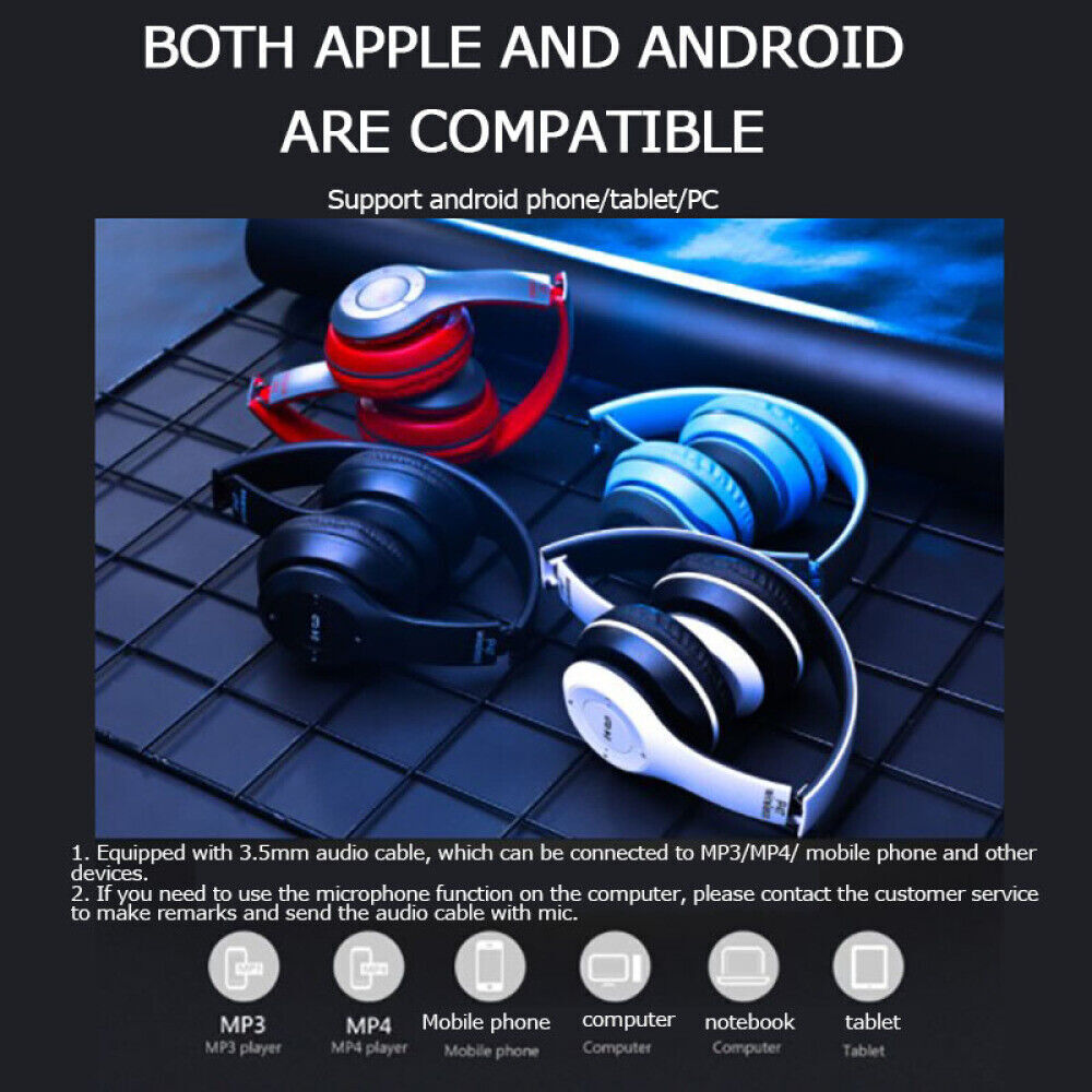 Wireless Bluetooth Headphones with Noise Cancelling Over-Ear Earphones 5.1 Gifts