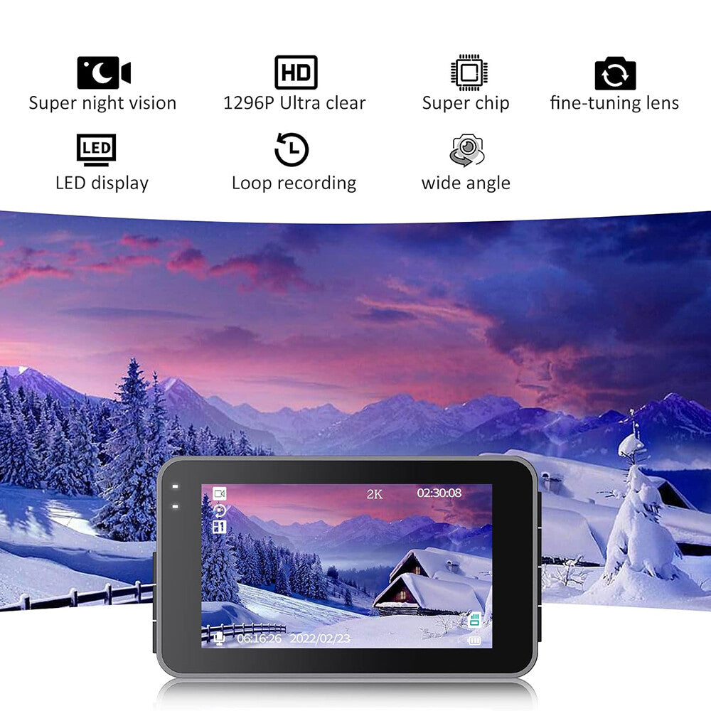 Car Camera Recorder WIFI Dual Front and Rear HD 1080P Dash Cam Night Vision NEW